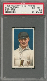 1909-11 T206 White Border Red Murray, Portrait – PSA EX-MT+ 6.5